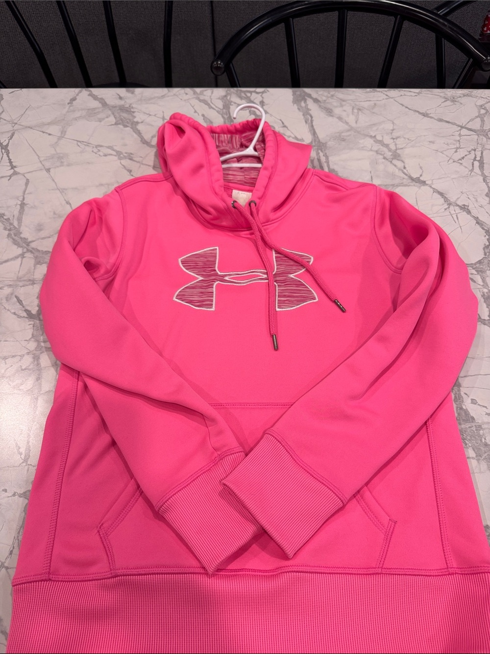 Under Armour Pink Pullover Hoodie with Logo